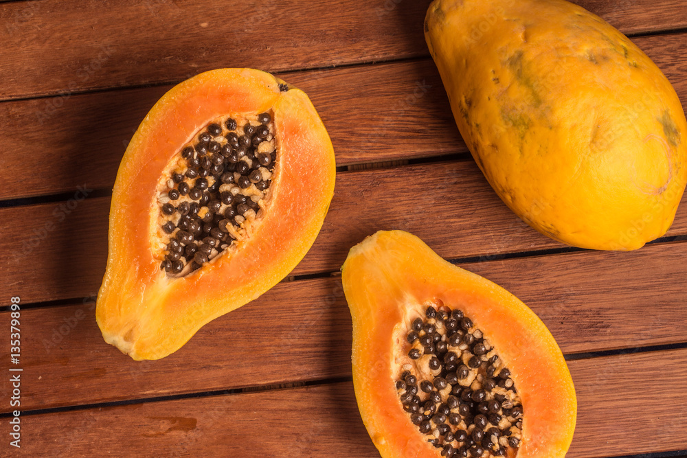 Mamao Papaya sliced