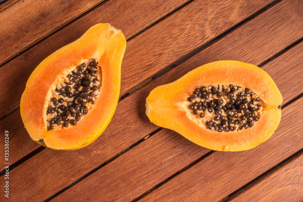 Mamao Papaya sliced