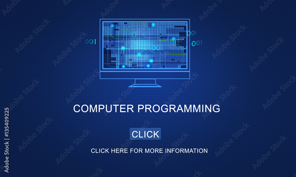 Computer Programming Data Digital Coding Concept