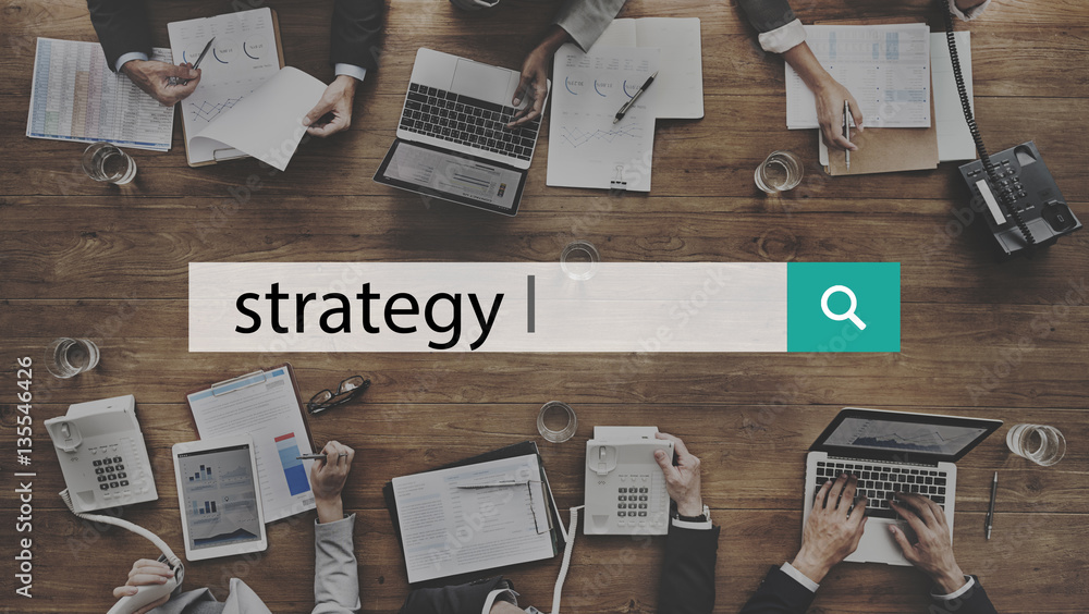 Strategy Solution Planning Business Success Target Concept