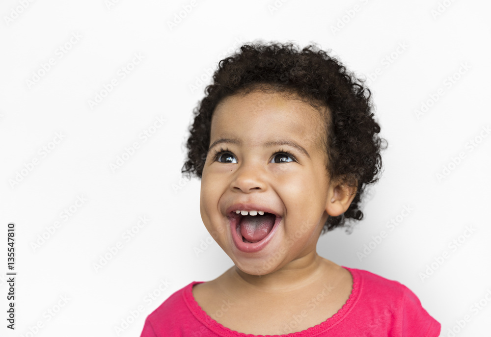 Cheerful Kid Have Fun Smiling Concept