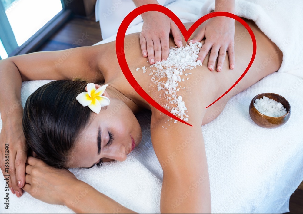 Woman getting spa treatment