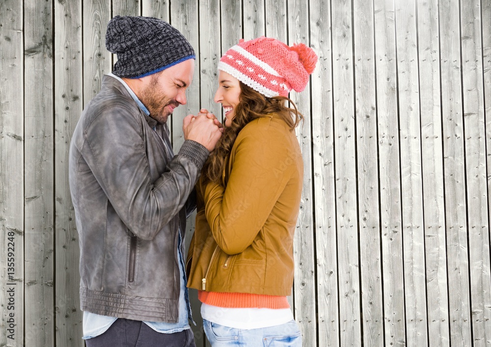 Romantic couple having fun together