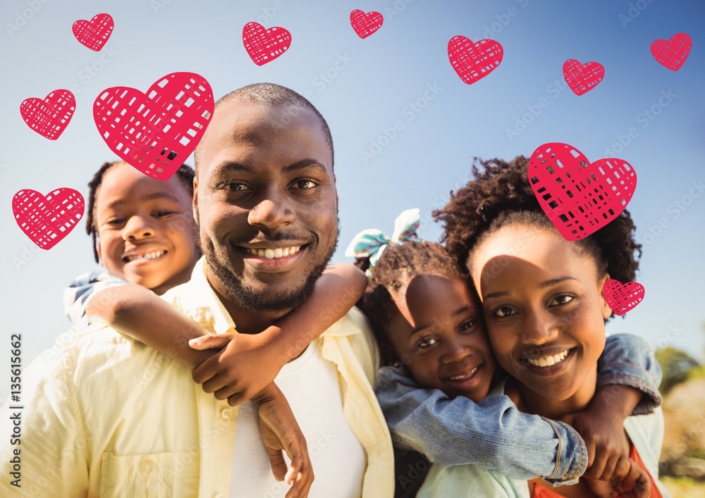 Portrait of happy family