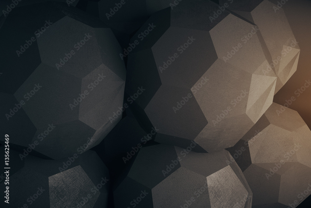 Dark geometric background