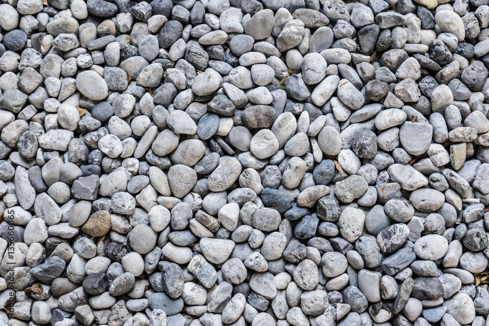 round pebble stone texture background