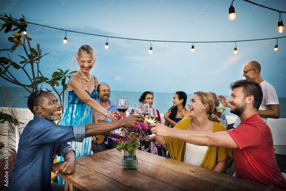 Group Of People Celebrating Concept