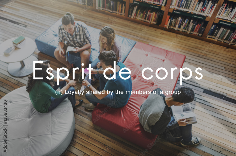 Esprit De Corps Group Loyalty People Graphic Concept