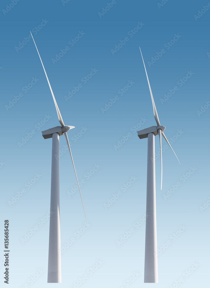 wind turbines isolated