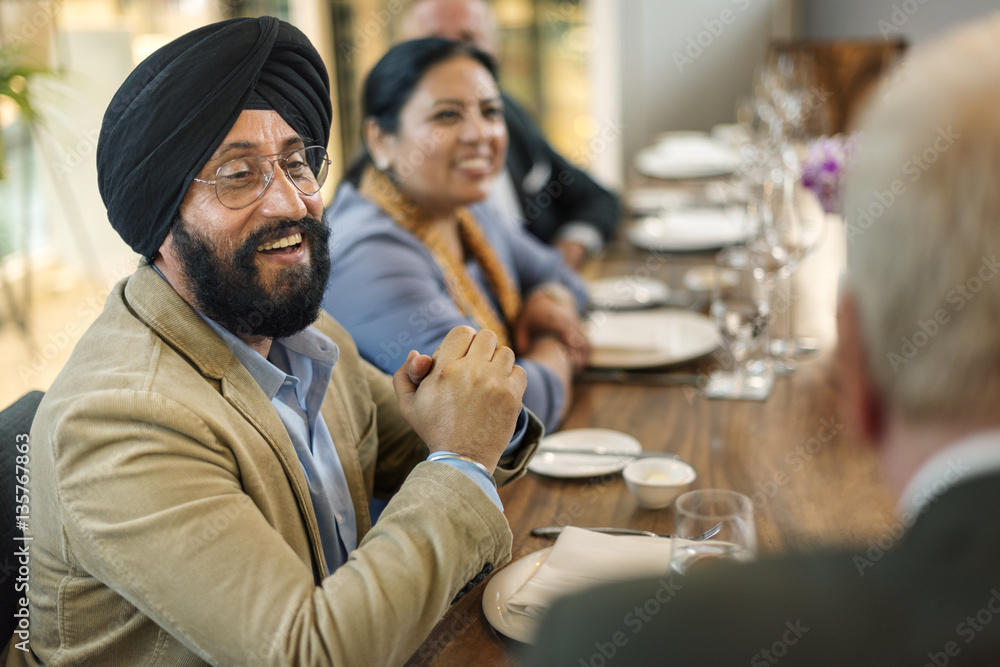 Business People Dining Together Concept