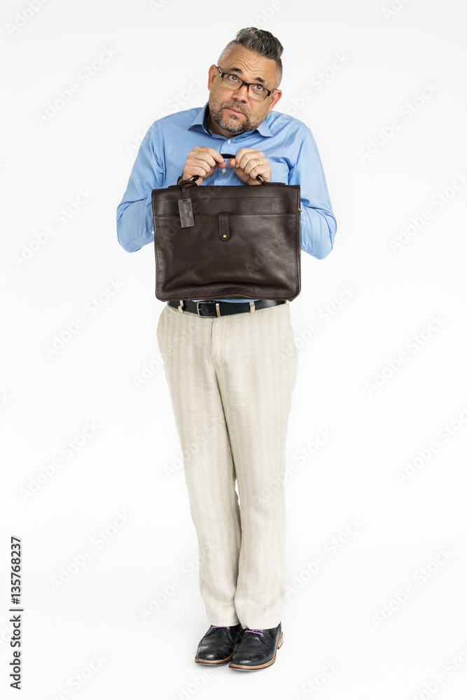 Man Cheerful Studio Portrait Concept