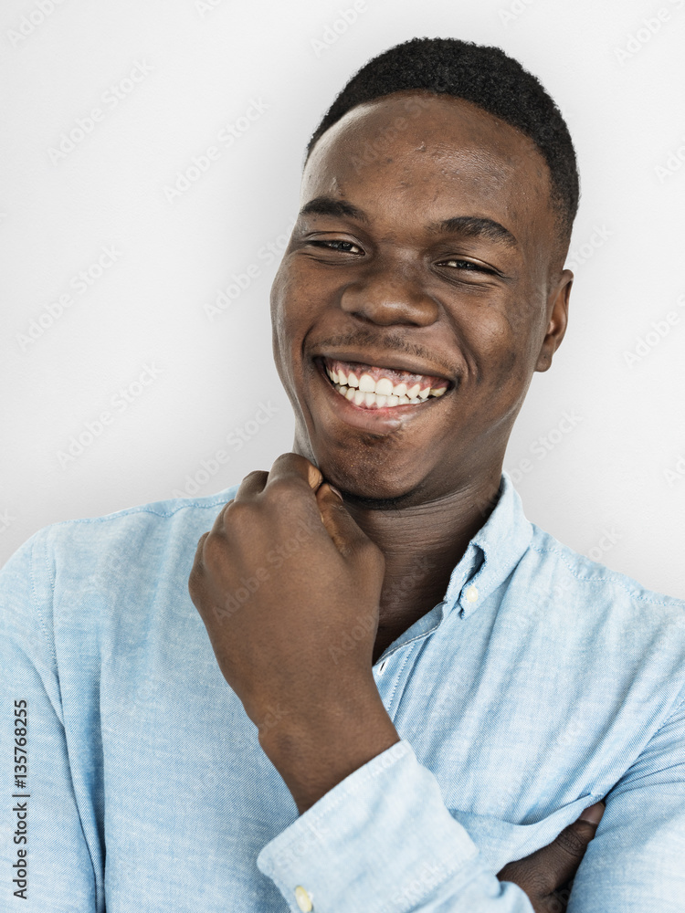 Man Cheerful Smiling Portrait Concept