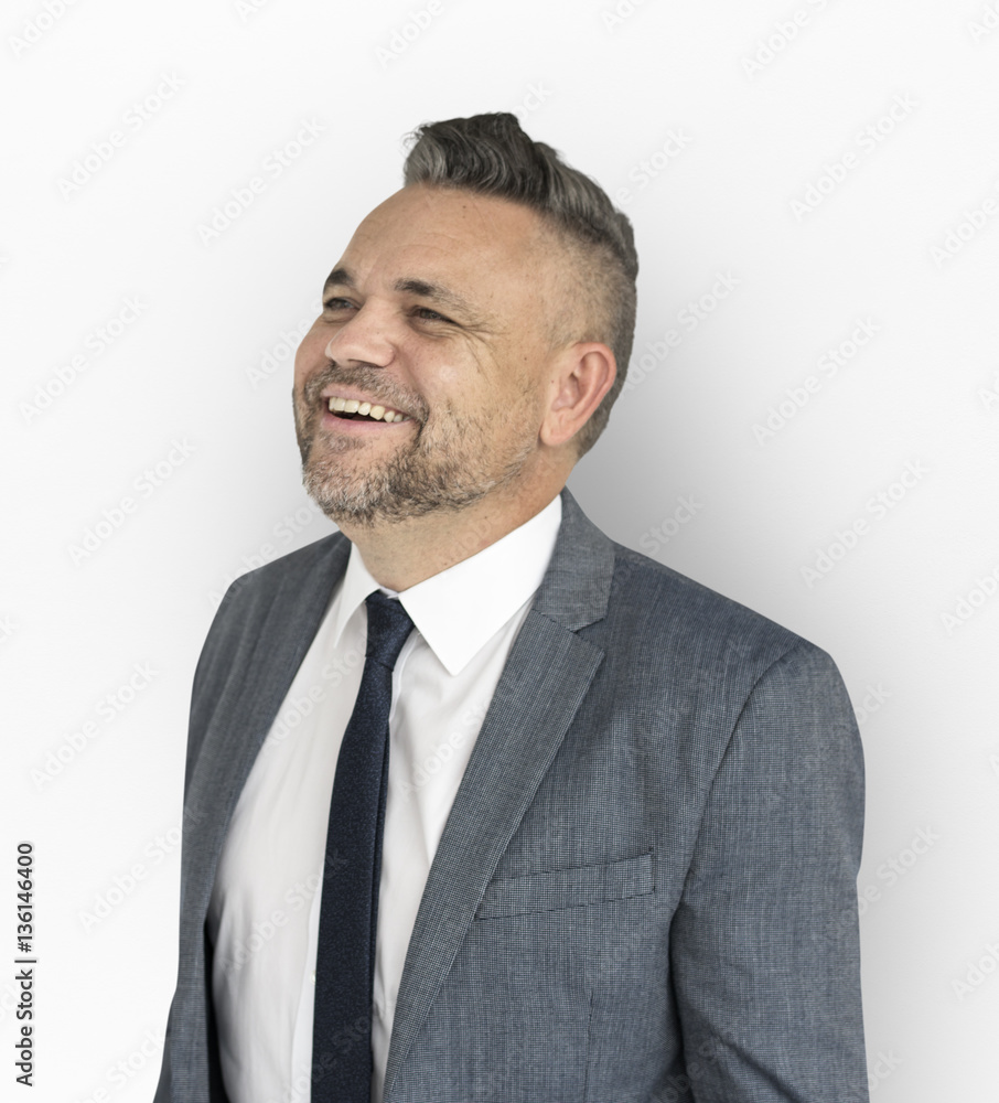 Businessman Smiling Happiness Portrait