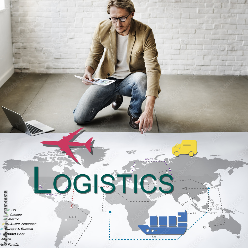 Logistics Freight Management Storage Supply Concept