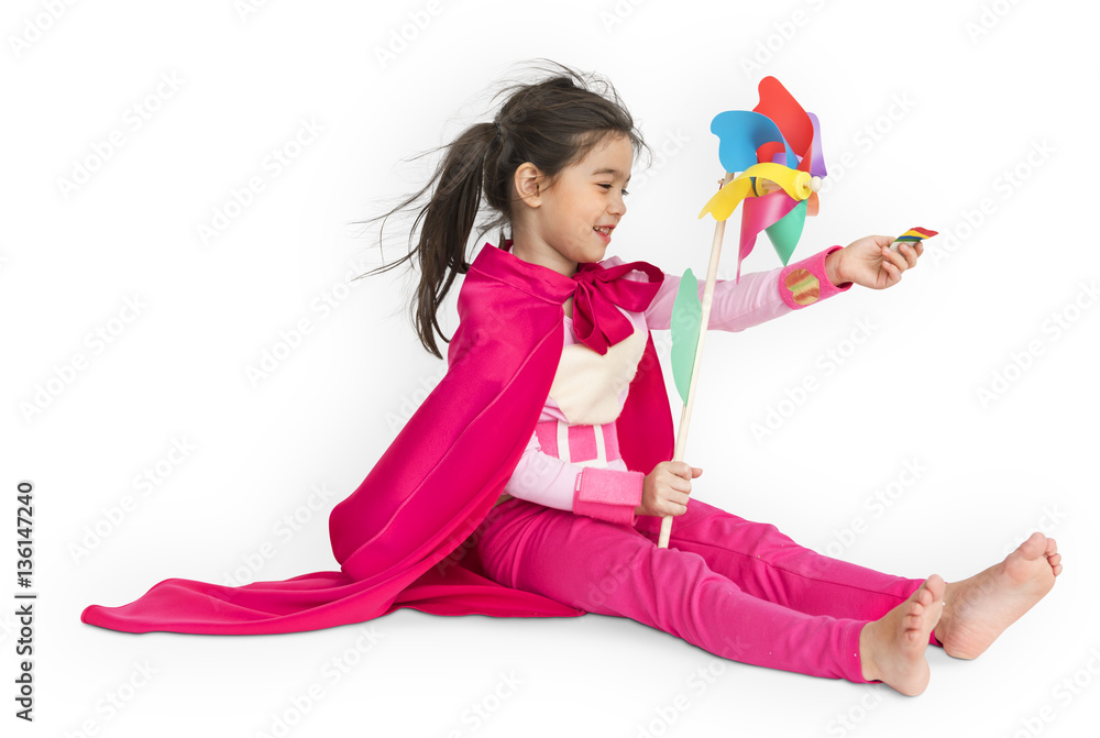 Superhero Girl Child Kid Inspiration Concept