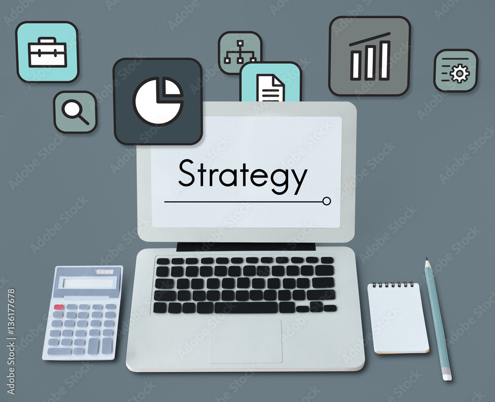 Planning Strategy Marketing Startup Icon