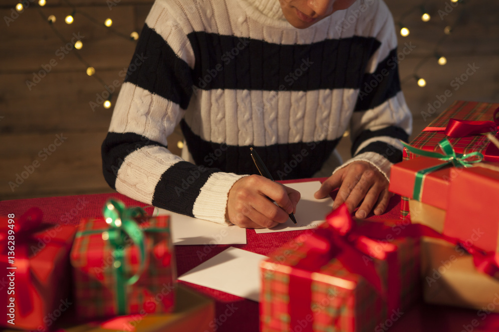 Men are writing love letters