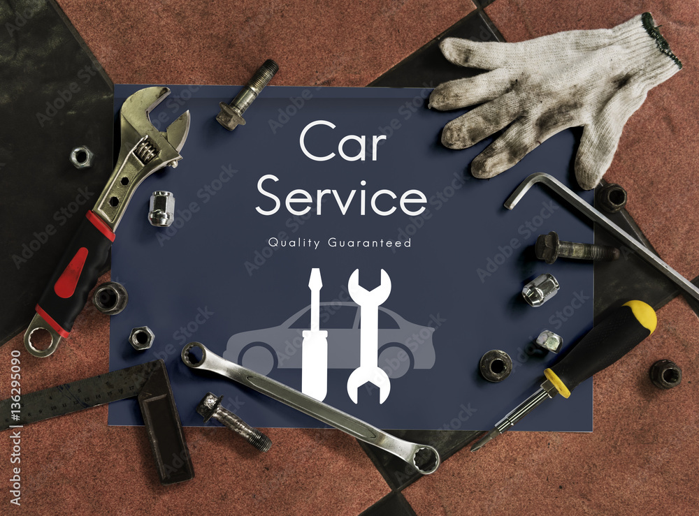 Automobile Car Mechanic Service Maintenance Concept