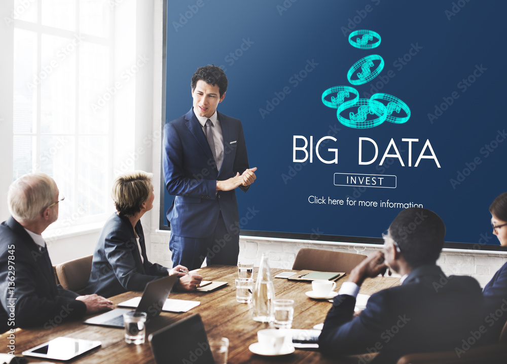 Big Data Digital Information Network Storage Concept