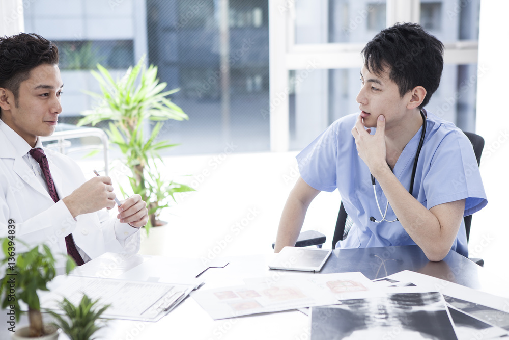 Good-looking male doctors