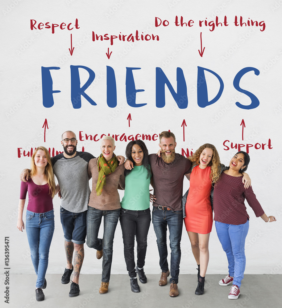 Friends Inspiration Diagram Graphic Concept