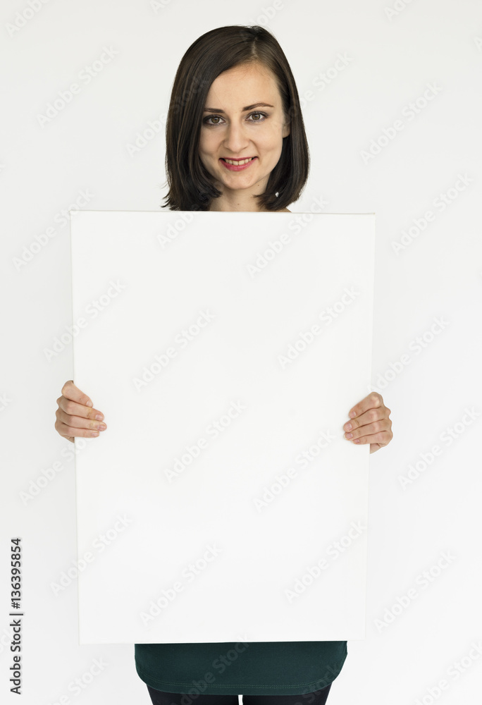 Caucasian Woman Cheerful Portrait Concept