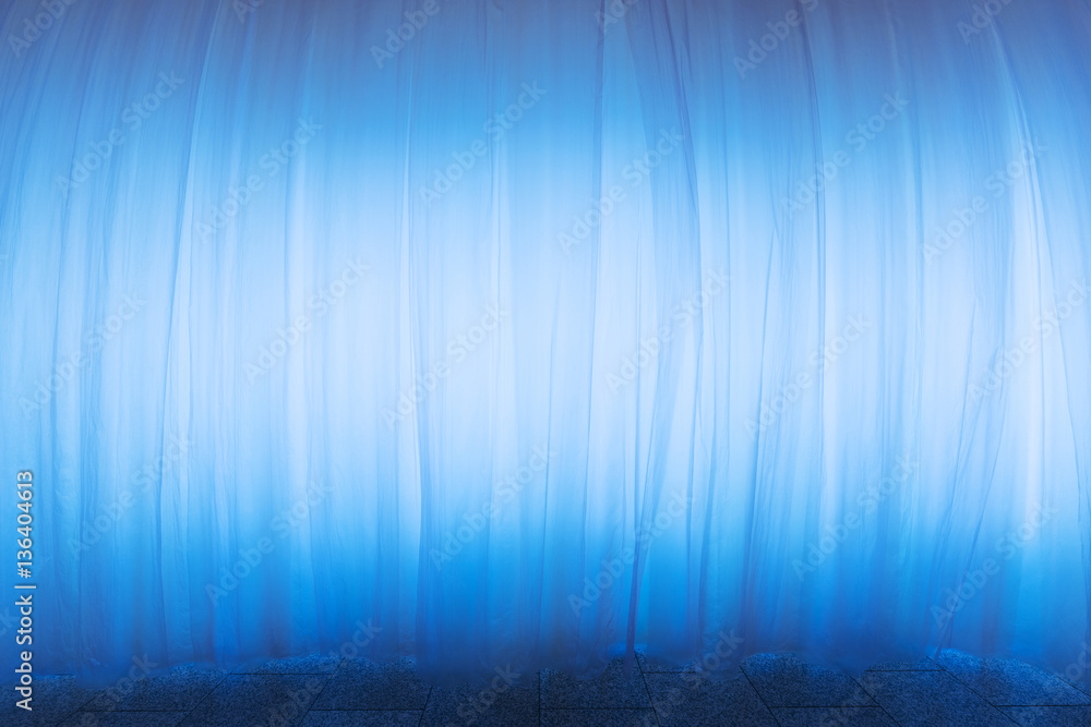 light textile curtain