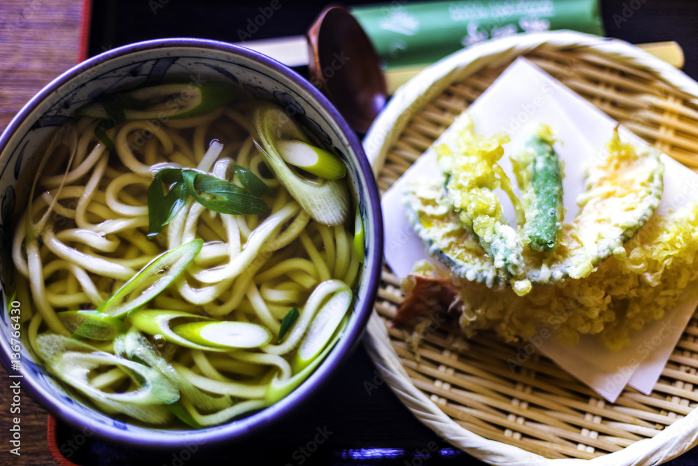 delicious japanese food on table