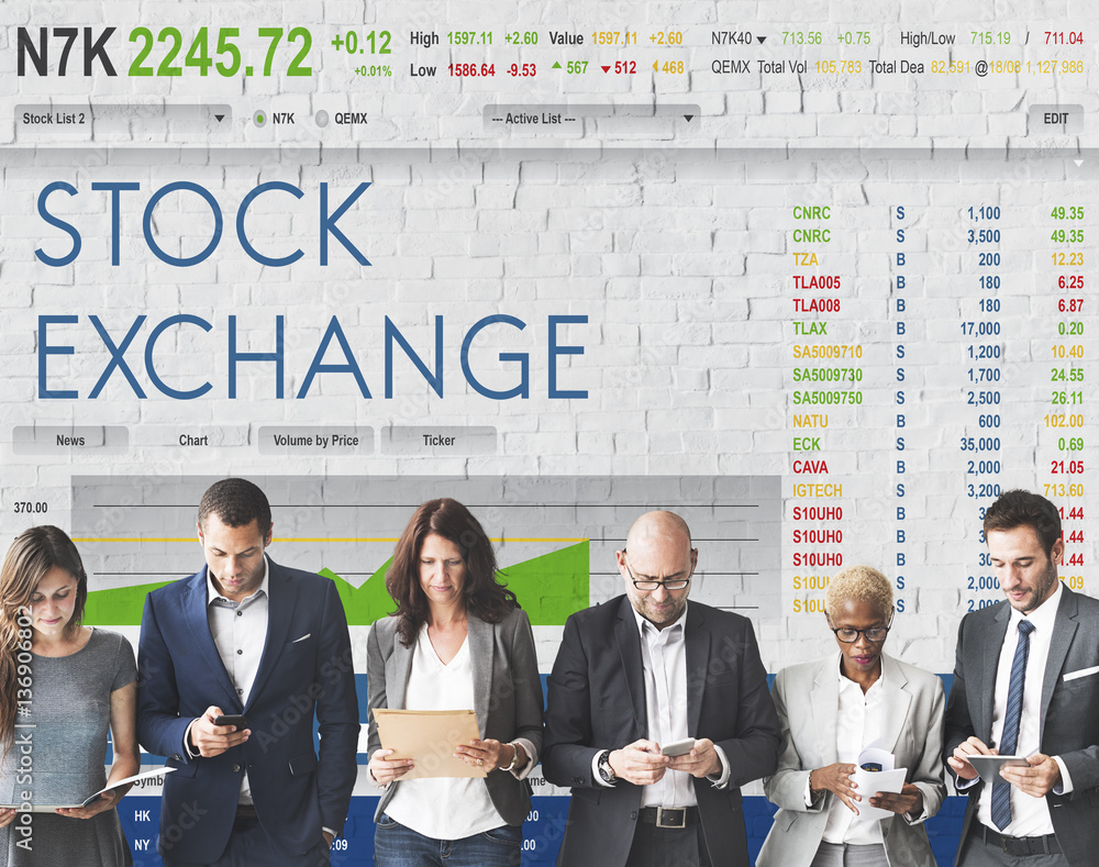 Stock Exchange Trading Forex Finance Graphic Concept