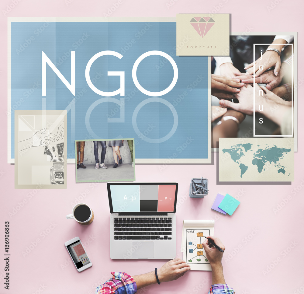 NGO Contribution Corporate Foundation Nonprofit Concept