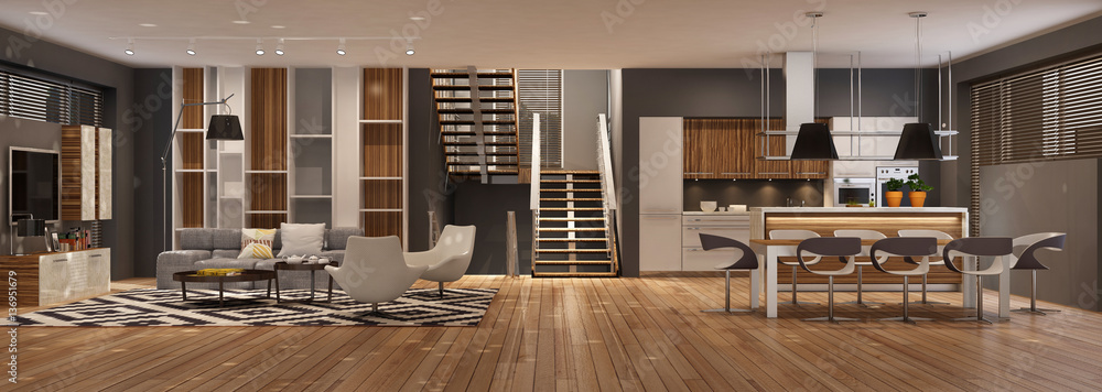 Modern house interior