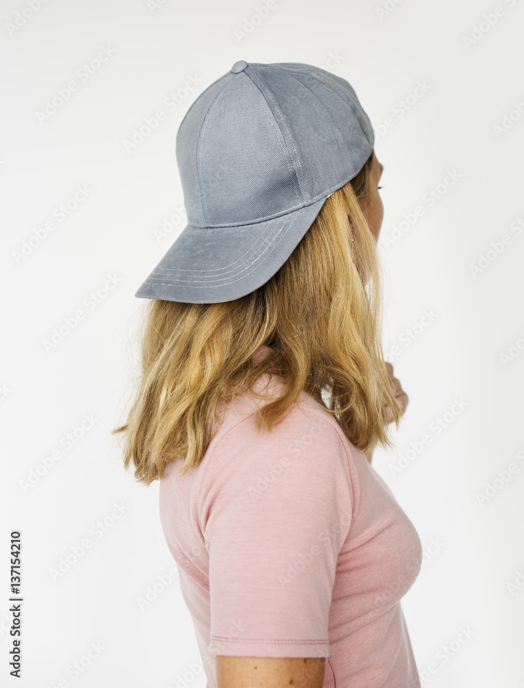 Woman Cheerful Studio Portrait Concept