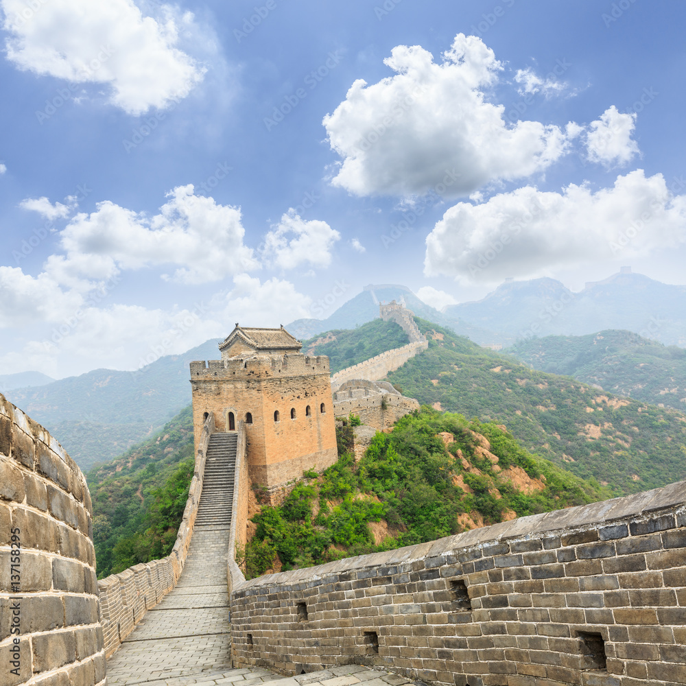 Beautiful and spectacular Great Wall of China