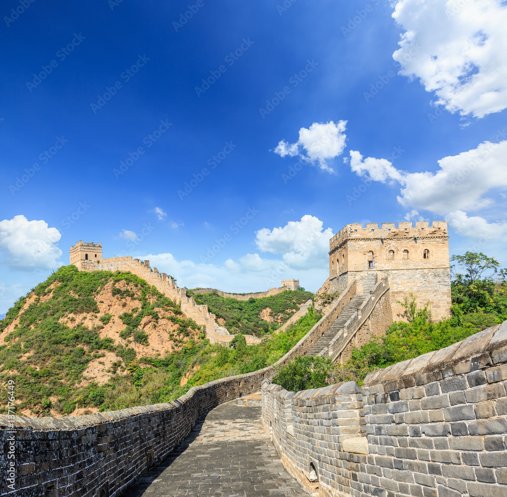 Beautiful and spectacular Great Wall of China