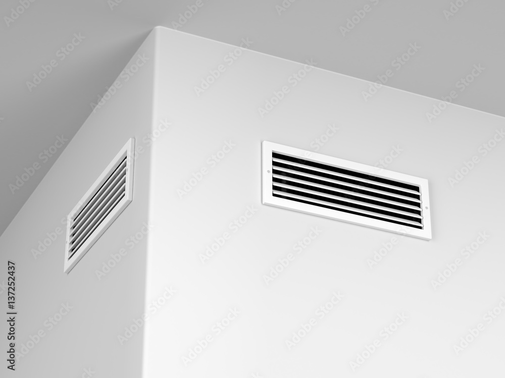 Air vents on the wall