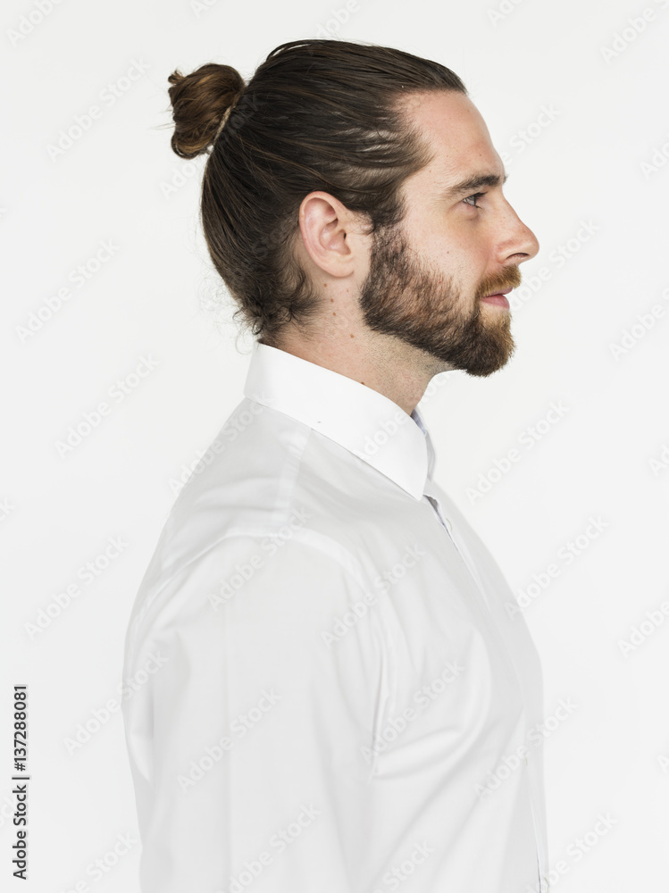 Man Cheerful Studio Portrait Concept