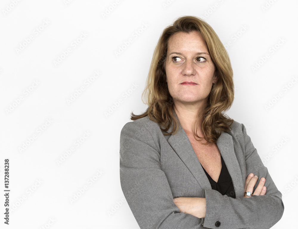 Adult woman corporate crossed arms portrait