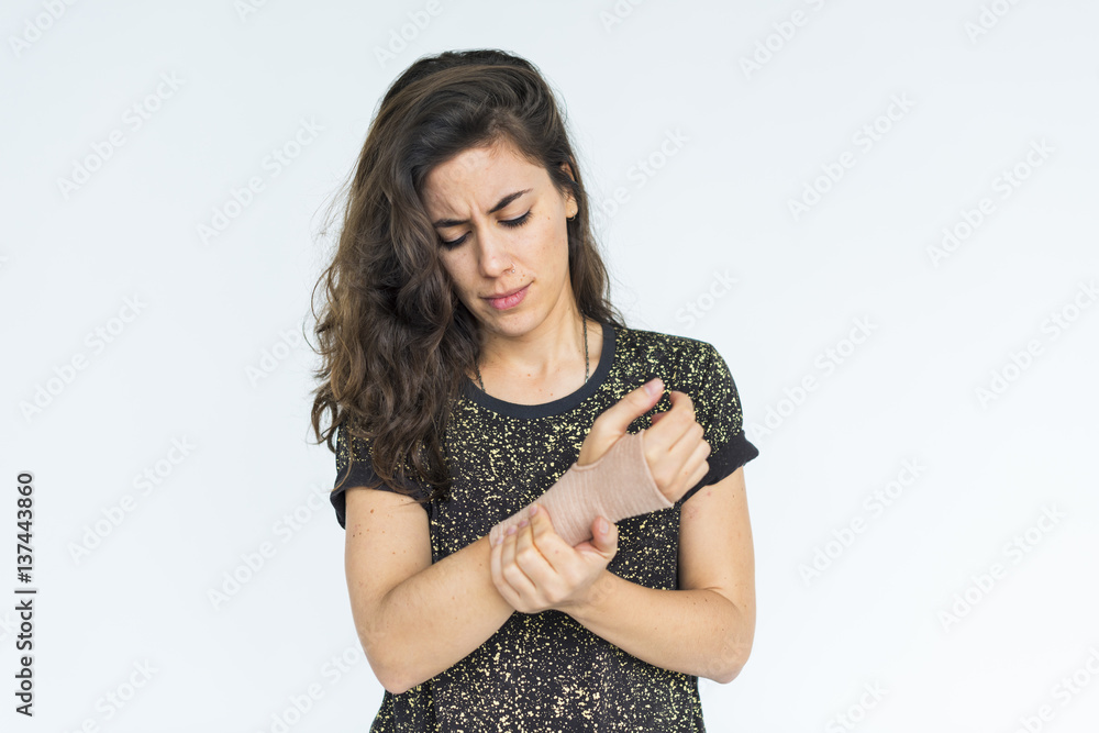 Woman Sad Studio Portrait Concept