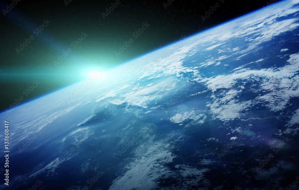 Planet Earth in space 3D rendering elements of this image furnished by NASA