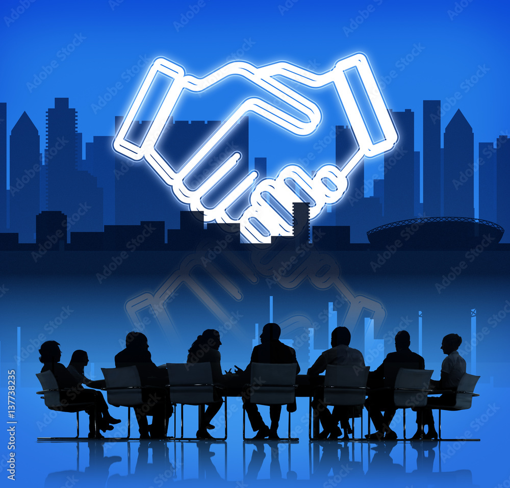 Deal Business Work Cooperation Organization Concept