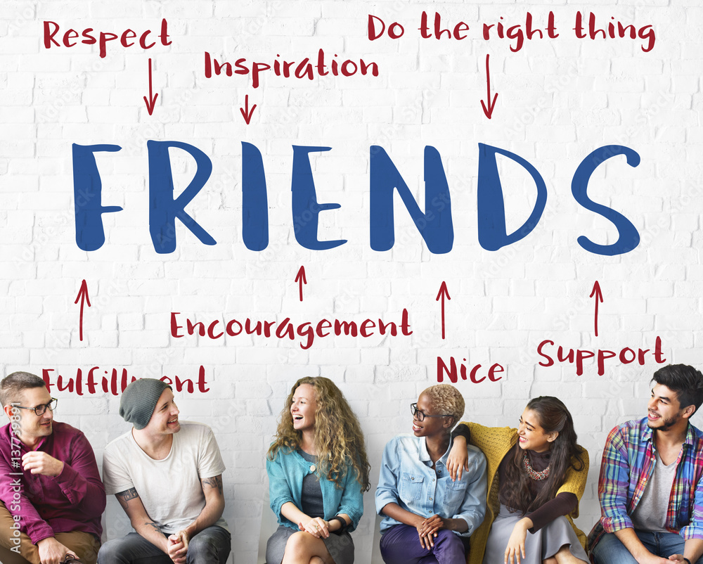 Friends Inspiration Diagram Graphic Concept