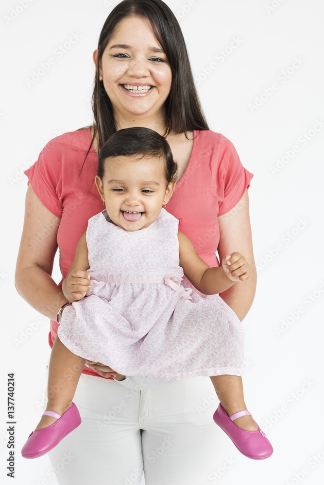 Family Together Studio Portrait Concept