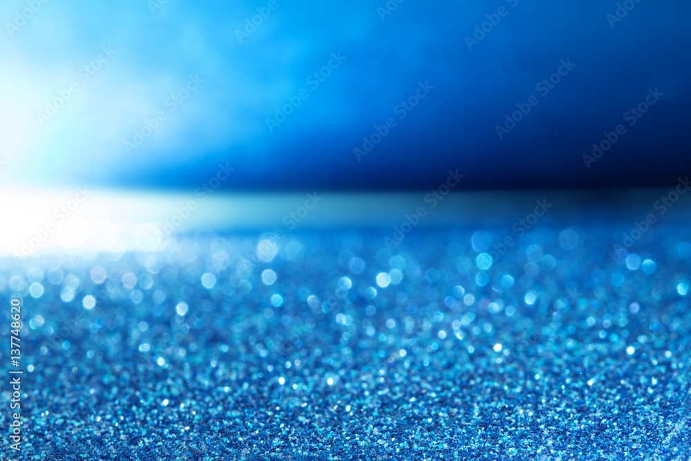 abstract Blue glitter lighting background