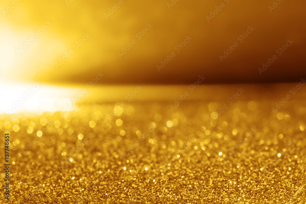 abstract gold glitter lighting background