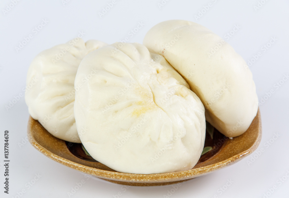 pork bun in a bowl