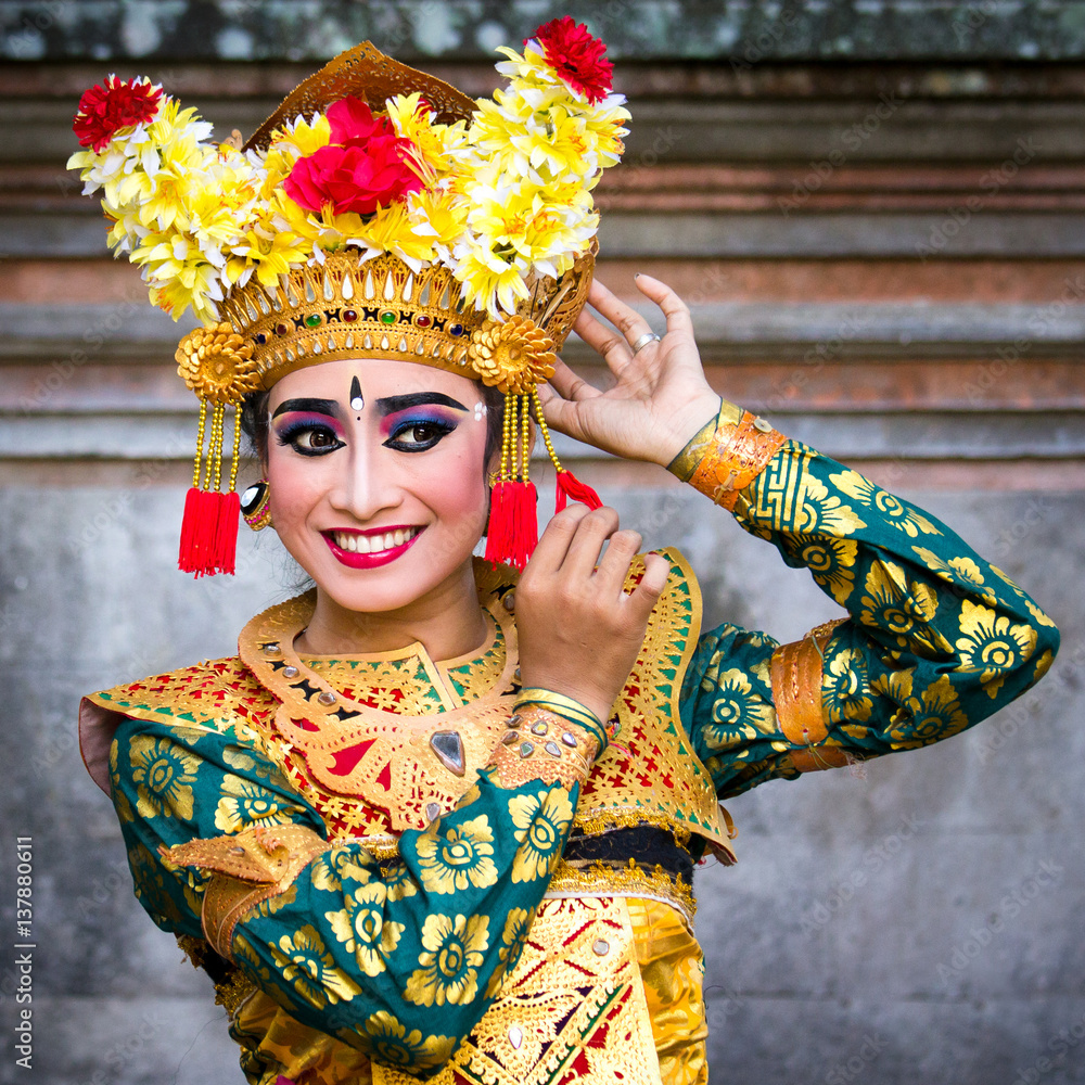 Young female Balinese dancer.