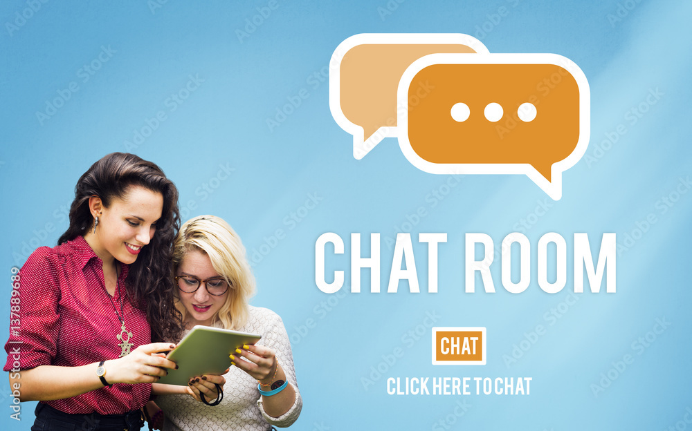 Chat Room Online Messaging Communication Connection Technology Concept