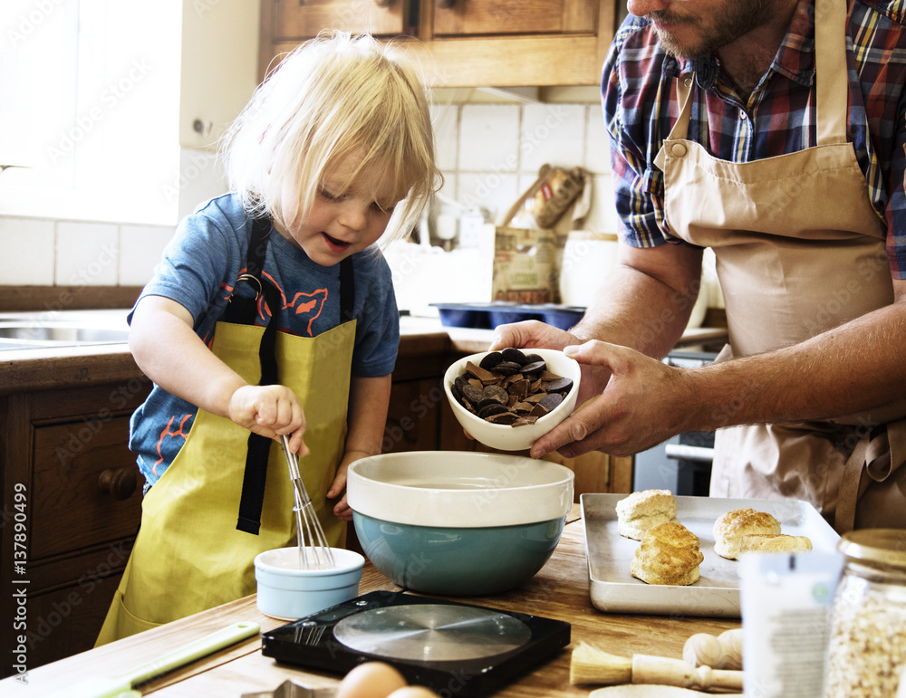 Kid Cooking Class Baking Concept