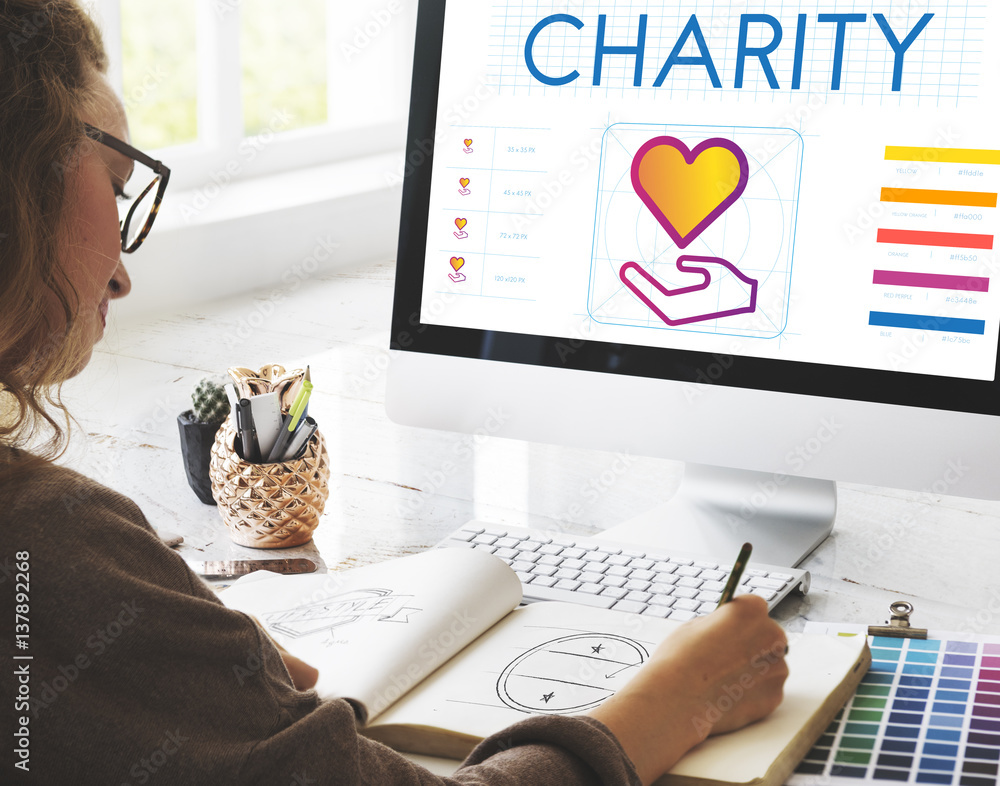 Community Share Charity Donation Concept