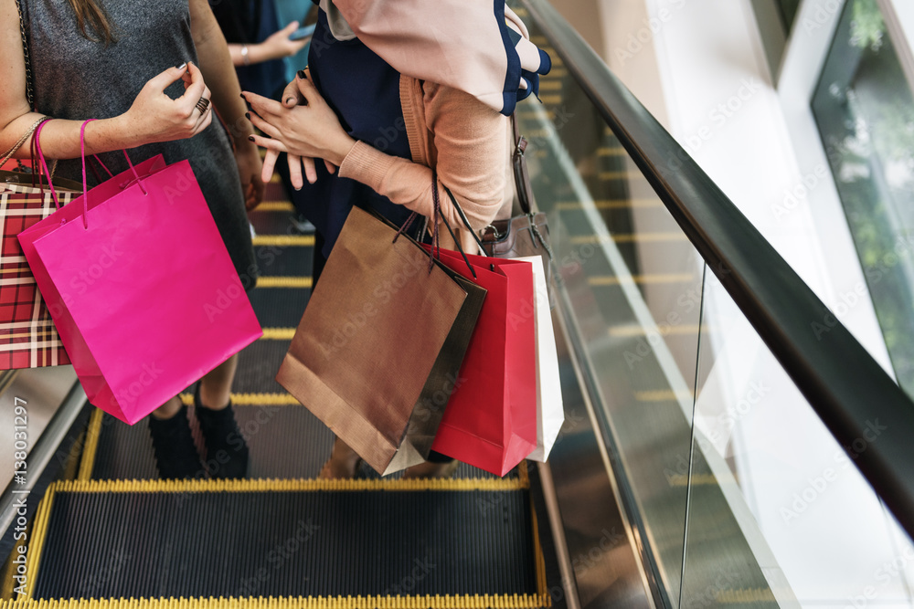 Group Of People Shopping Concept